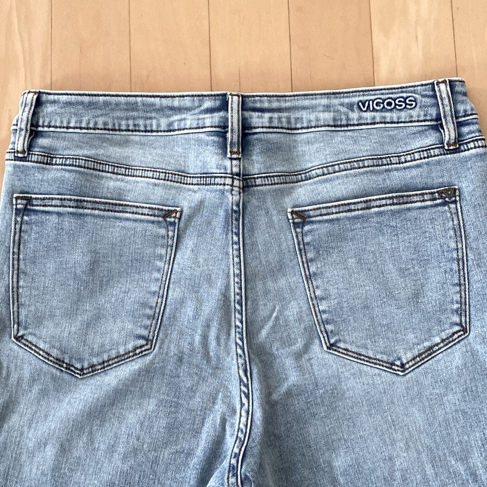 VIGOSS HIGH RISE ACE SKINNY JEANS in LIGHT WASH SZ 14/32 - Picture 11 of 13